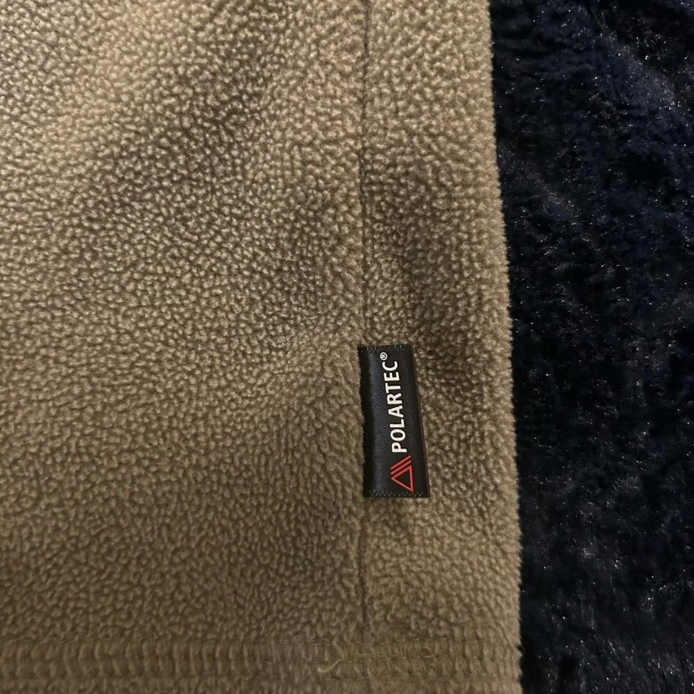 Helly Hansen Men's Polartec Fleece Olive Quarter Zip Sweater Large - Picture 6 of 6